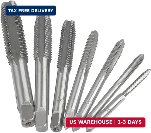 Piece metric thread tap - 7, set
